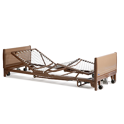 Invacare Hospital Bed Full Electric Low Bed w Bed Assist Rails