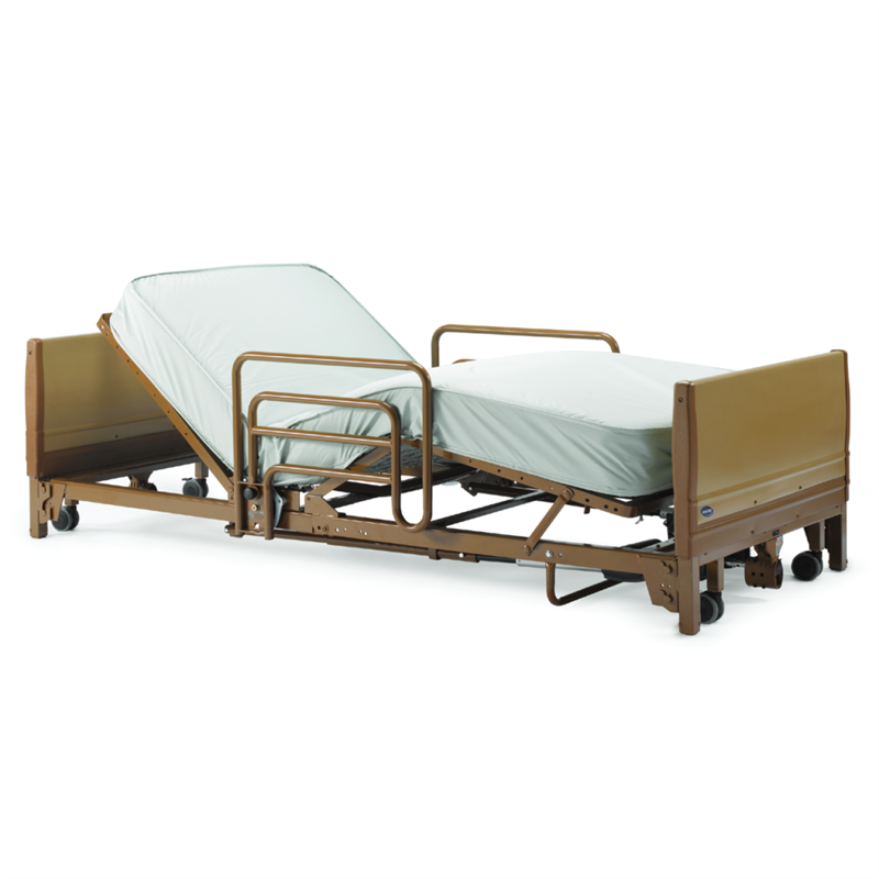 Invacare Hospital Bed Full Electric Low Bed w Bed Assist Rails