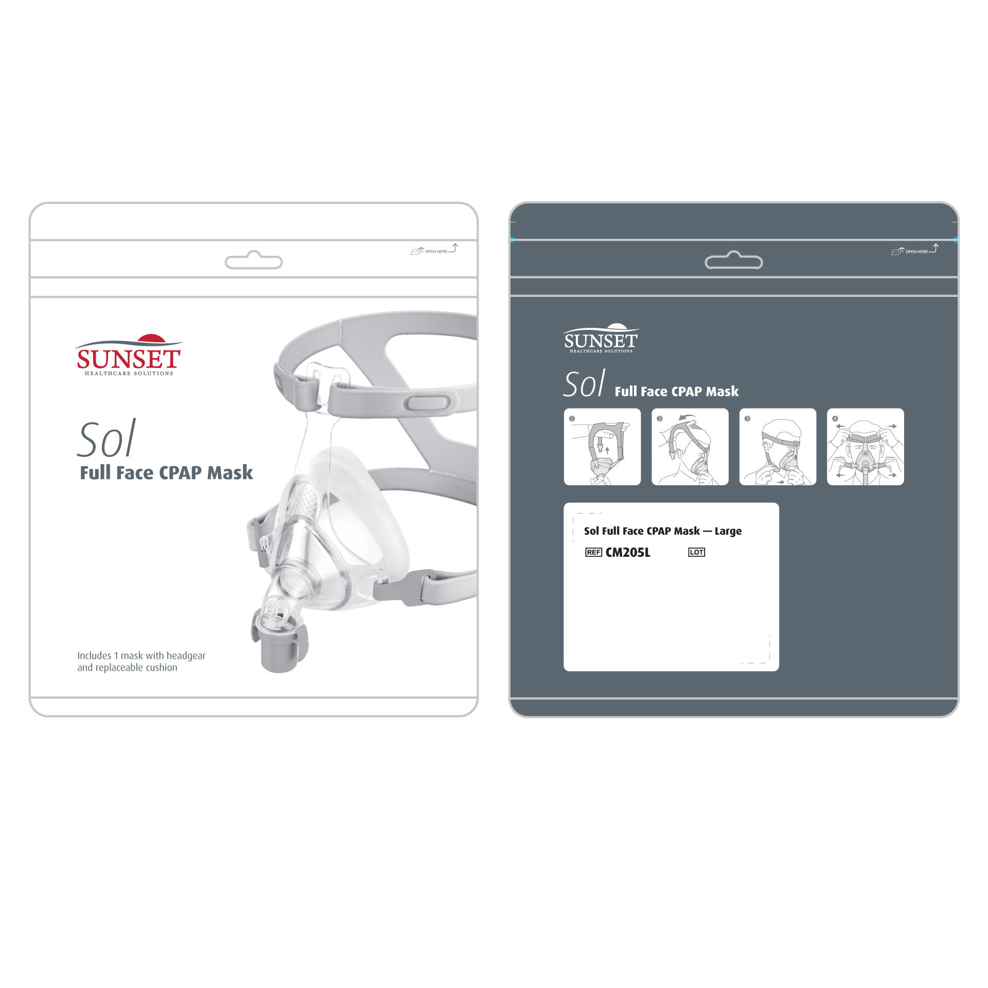 Full face cpap mask