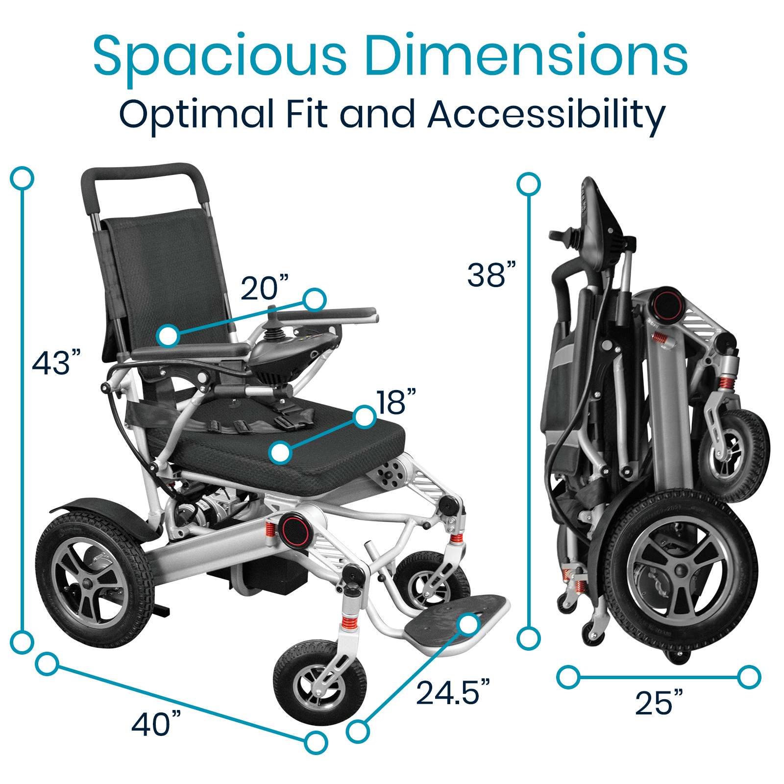 folding power wheelchair
