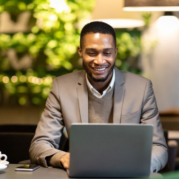 man ordering medical supplies online