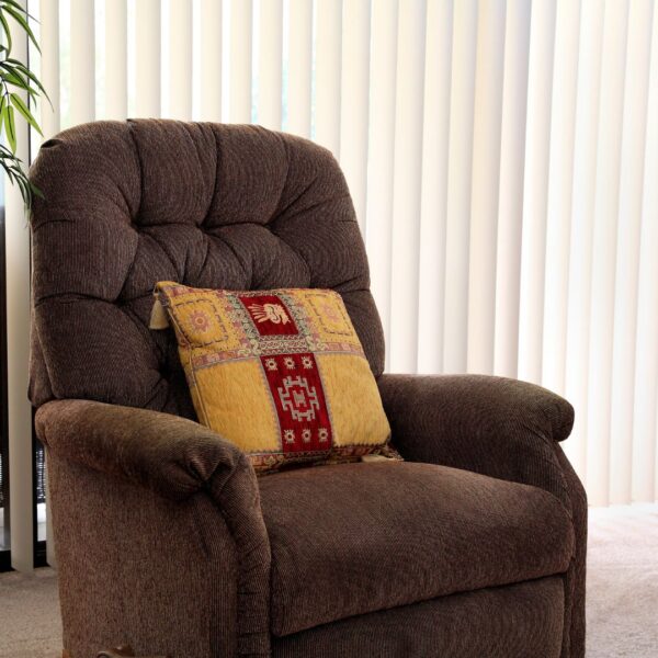 brown recliner chair