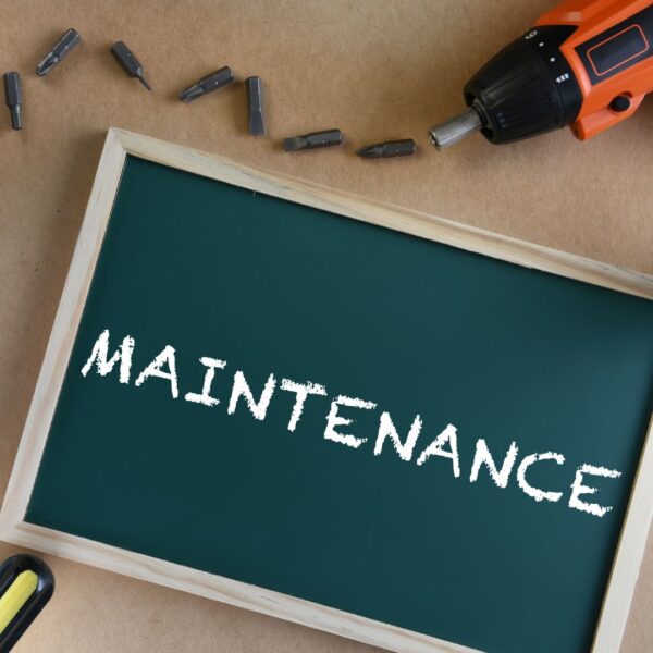 sign that says maintenance