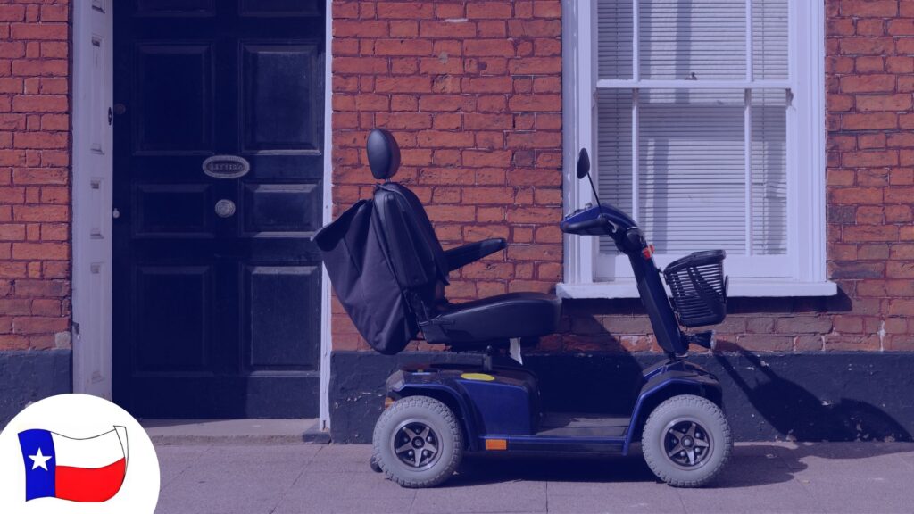 Mobility scooter.