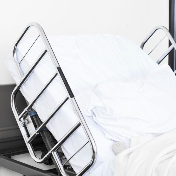 Hospital bed.