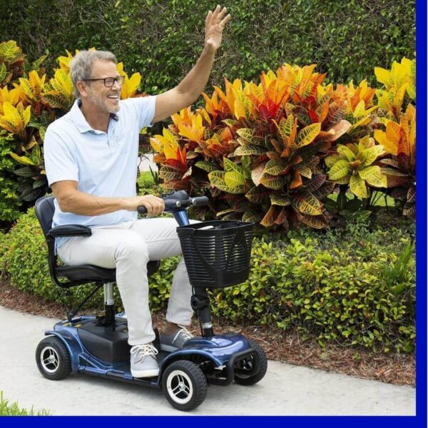 man on medical scooter
