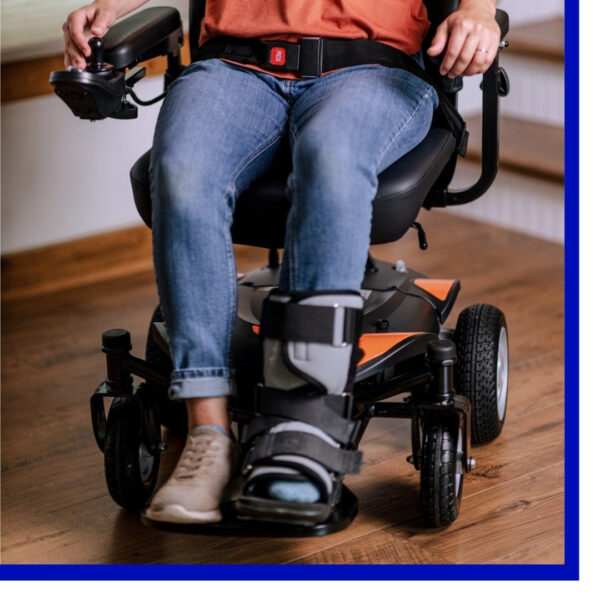 image of a woman on a scooter