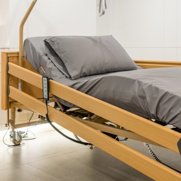image of a home hospital bed