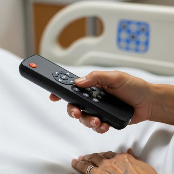 A hospital bed remote