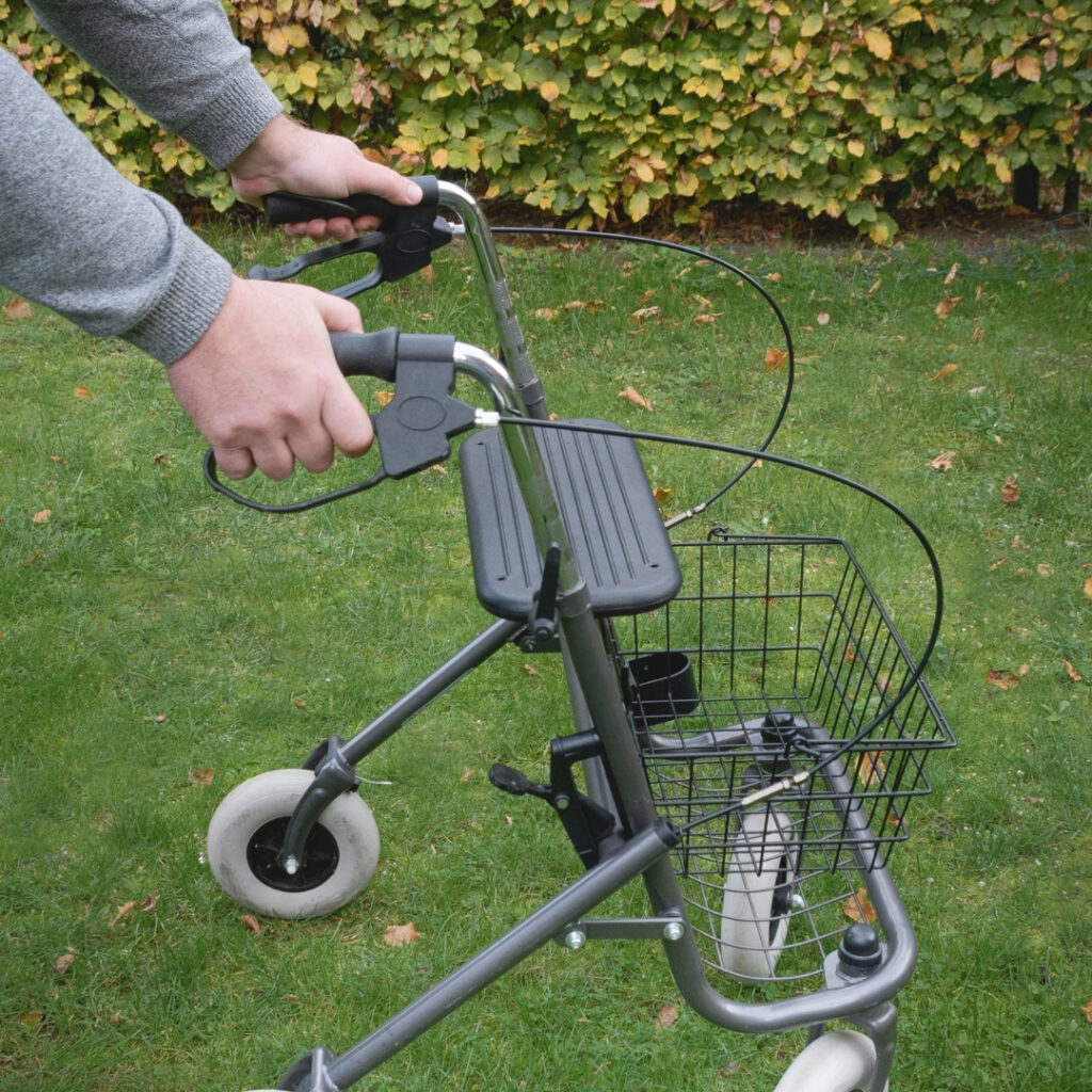rollator in use