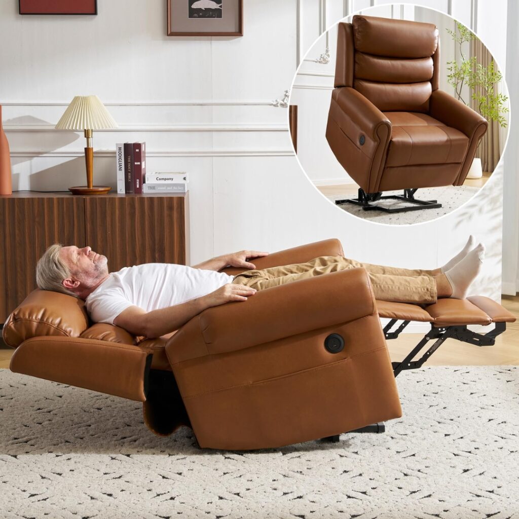 laying flat in a lift chair