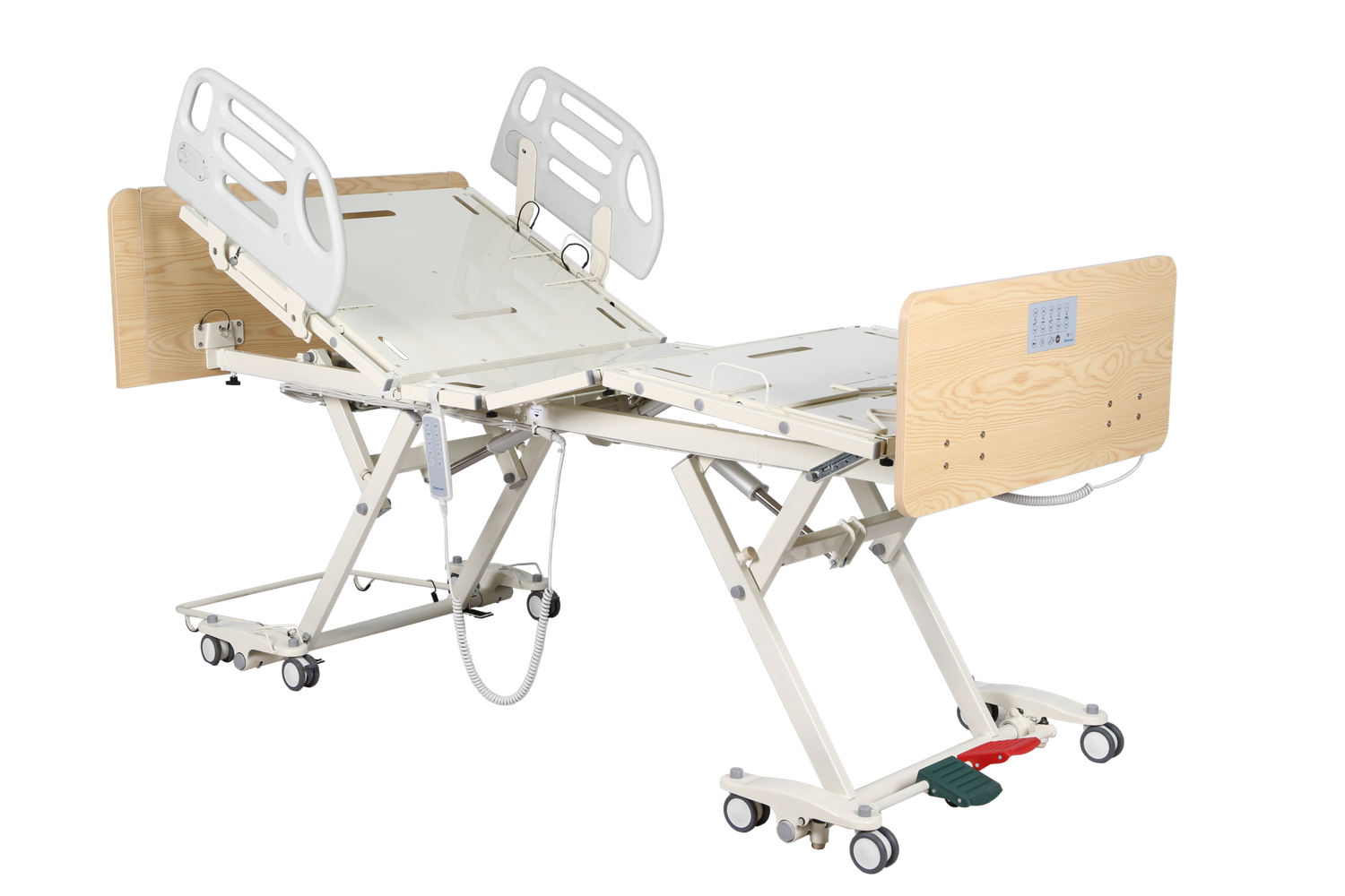 Hospital Bed Full Electric Hi-Lo with Trendelenburg & Reverse Trendelenburg HD 600Lbs Cap - Image 2